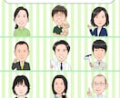 ほどよいタッチの似顔絵お描きします ■名刺やHPのスタッフ紹介、アイコンにも使いやすい！ イメージ6