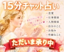 そのお悩みに素早くズバリ！15分間チャット占います ジャンル自由！すぐに答えが欲しい人向けの速攻リーディング‼️ イメージ1