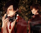 色気ある厚塗り一枚絵作成します BL等ジャンル自由！大人っぽい雰囲気のイラスト描きます！ イメージ6