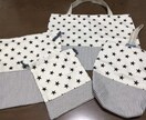 入園、入学セットお作りします 手提げカバンから給食袋まで必要なものを丁寧に製作します。 イメージ1