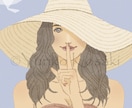 マット感のあるお洒落イラストを描きます ドライブラシタッチの大人可愛い女性アイコンを求めている方へ イメージ3