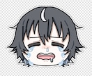 もっちり顔だけイラスト描きます 表情差分、お急ぎ便も受付中です！お気軽にどうぞ！ イメージ3