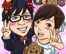 結婚式で使うウェルカムボードのイラストを作成します 似顔絵や好きなキャラクターをイラストにします イメージ1