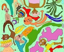 世界に一つだけのデジタルアートを描きます 唯一無二の独特な世界観と色彩のアートをお届けします イメージ5