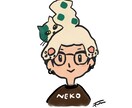 個性的！オーナー様の頭に乗せたうちの子を描きます ユニークな似顔絵がお好みの方へ　お子様のネームタグにも イメージ4