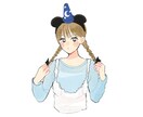お写真を参考に淡い優しいイラスト描きます 記念日や誕生日に〜女の子のイラストが得意です♪ イメージ5