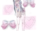 商用◎ふわ可愛い女の子描きます SNS利用、キャラデザ、プレゼント用等何でもご相談ください！ イメージ5