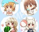 SNSアイコン用✿ふんわりゆるかわイラスト描きます 最短3日★あなただけの可愛いデフォルメキャラをお届けします イメージ3