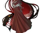 和風病みかわダークファンタジーイラスト描きます 封印された鬼、学校の怪談…妖しいダークファンタジー制作します イメージ2