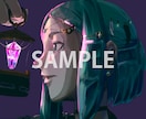 SNS用キャラクターアイコンを作成します 色彩と空気感の表現を得意としています。 イメージ1