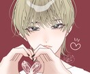 バストアップアイコンをお描きします キラキラしたアイコンをお作りします！ イメージ2