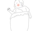ウェルカムボードの作成、イラスト作成できます 柔らかい雰囲気の線画となります。 イメージ2
