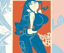 描き下ろし女性一枚イラスト描きます Tシャツ・フライヤー・ポスター等あらゆる用途に活用出来ます。 イメージ10