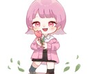 最短翌日納品✩可愛いミニキャラ描きます snsアイコン、グッズ、ゲーム用等に✩.*˚ イメージ3