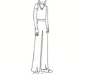 モノクロ顔なしの人物イラスト描きます ライフスタイルやファッションサイトのイラスト、プレゼントにも イメージ3