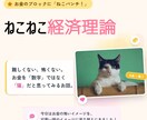 ねこねこ経済理論！マンツーマンで徹底解説します お金が怖い潜在意識を、可愛く優しく変える方法教えます イメージ1