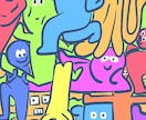 ポップでストーリーのあるイラストを作成します アイコン、ラベルデザイン、オリジナルグッズ作成など イメージ6