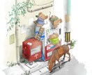 温かみのある動物キャラクターイラスト描きます 動物が登場する背景付きイラスト！表紙やグッズなどにも！ イメージ1