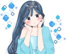 無料差分1枚付き‼︎女の子カスタムアイコン描きます お値段ぐんとお得ですがオリジナリティもしっかり出せます！ イメージ10