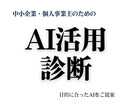 AI導入・活用を構造で整理し、ご提案します 何を実現したいのかを整理し、目的から逆算してご提案します。 イメージ1