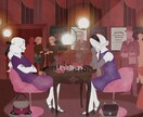 お洒落・大人っぽい　イラスト描きますます 感度のあるイラストをお求めの方へ。挿絵などにもおすすめです。 イメージ1