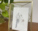 写真からウェディングイラスト描きます 描いたイラストは原本をお渡しします イメージ1