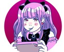 SNS用のアイコンイラスト描きます 人と被らないイラストはいかがですか？ イメージ1