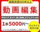 動画編集からサムネイルまで一括対応!丁寧に承ります さまざまなジャンルの編集対応しております イメージ1