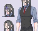 TRPG立ち絵作成します 【TRPG立ち絵】渋いおじ様から華やかな美女まで！全身制作 イメージ3