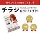 初めての方！お任せください！チラシ制作します 「なんだか捨てられない！」チラシデザインいたします！ イメージ1