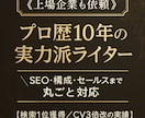 SEO対策バッチリ上位表示を狙える記事を執筆します 【1文字0.1円】SEO×CV設計×構成分析全領域で一気通貫 イメージ1