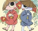 和風で親しみやすい、可愛いイラストを描きます 和風で親しみやすく、幅広い層に可愛いと言ってもらえるイラスト イメージ4
