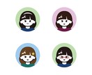 SNSで使える似顔絵アイコンを作成します シンプル可愛い似顔絵が欲しい方へ イメージ2