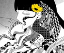 細部まで丁寧に描き込んだイラストを描きます 様々なものにゼンタングルを使用し、こだわりがある一枚絵を！ イメージ1