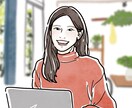 商用利用OK◎優しい雰囲気の似顔絵アイコン描きます ◾️ビジネスアイコンや名刺におすすめ◾️お仕事線画イラスト イメージ6