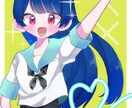 可愛い女の子描きます 可愛いキラキラした女の子を描きます。 イメージ2