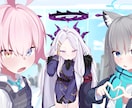 可愛い女の子キャラの特徴をより活かして描きます ブルーアーカイブのような絵柄で描かせていただきます！ イメージ4