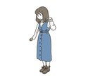 人物の写真を手書き風のイラストにします あなたや友達がイラストに！アイコンなどにどうぞ〜 イメージ8