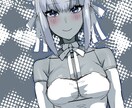 キャラクターイラストを描きます 1枚絵を描きます。TRPGキャラクターの絡みイラストなども。 イメージ1