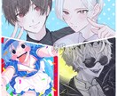 SNSアイコン/ヘッダーお描きします 多種多様な雰囲気であなただけのアイコンを制作いたします♪ イメージ3
