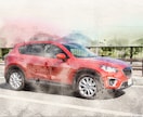 あなただけの「愛車イラスト」水彩風で制作します あなたの大切な愛車を世界に一つの水彩アートにしませんか？ イメージ6