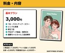 SNSアイコン・贈り物用のポップな似顔絵を描きます 写真から3日でお届け！還暦・結婚祝いのプレゼントにも イメージ6