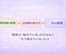 出来事と反応の流れから、今の現実を整理します 恋愛・夫婦・親子・仕事など幅広く対応します イメージ4