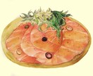 お料理をイラストにします 飲食店のメニュー、広告用に使うイラストとして使いたい方に！ イメージ3