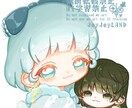 かわいいちびキャライラストを制作します 1：1の比率で可愛い色鮮やかなちびキャライラストを描きます イメージ5