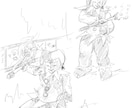 ゲーム・漫画向けのキャラクター原案を考えます 設定やアイデアをオリジナルのラフ画にします イメージ3