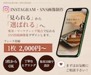 集客につながるInstagram投稿画像制作します おしゃれだけじゃない、集客まで考えたSNS画像 イメージ1