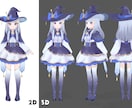 Vtuber向け、3Dモデルのモデリングを承ります 修正無制限＆終身アフター　VRchat対応可！再現度抜群！ イメージ4