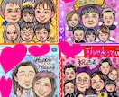 最短翌日発送！キラキラ背景可愛い似顔絵お描きします ★額付き無料&スピーディーな発送★ イメージ7