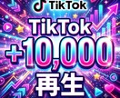ティックトックTikTok再生数＋1万回増やします ティックトック/TikTok/再生回数/振分けoK イメージ4